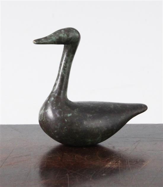 § Guy Taplin (b.1939) Miniature goose, 1998 2.75in.